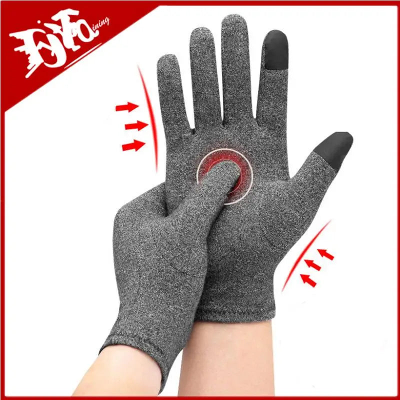 Luvas Térmicas de Inverno com Tela Touch: Proteção Contra o Vento e o Frio para Homens e Mulheres, Ideal para Artrite e Terapia Magnética.